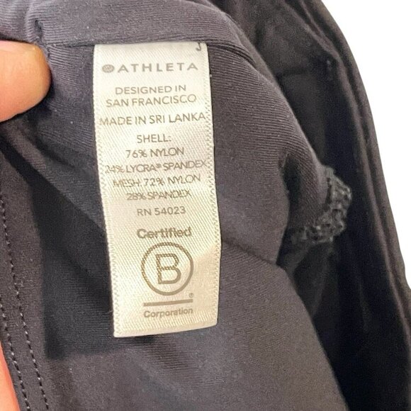 Athleta Lightning Capri Black Active Yoga Leggings Pants Women's Size XS *READ*‎ - Picture 8 of 9